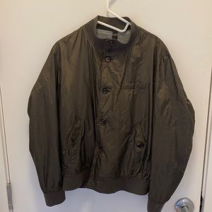 Massimo Dutti Large Bomber/members only nylon jacket.